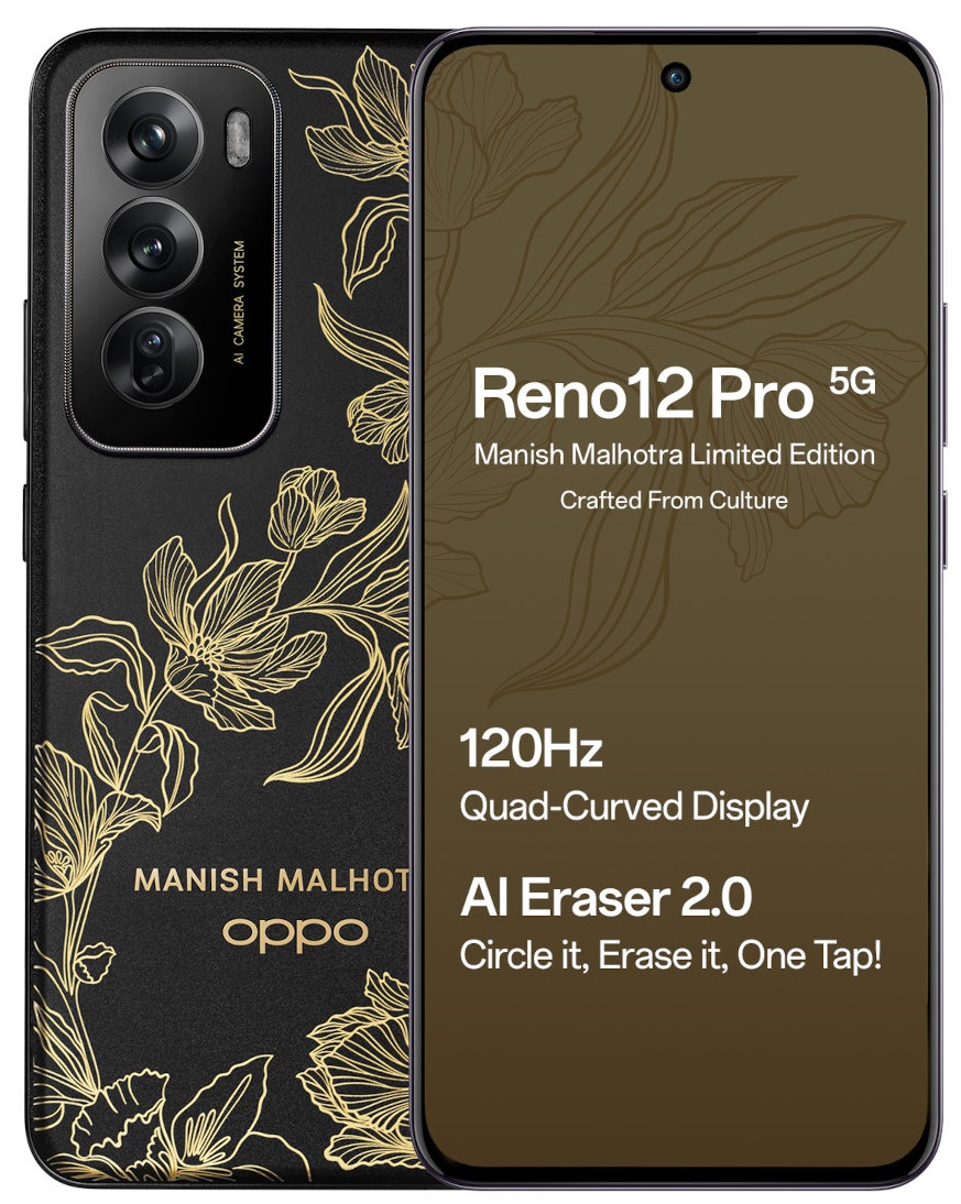 OPPO Reno12 Pro 5G Manish Malhotra Limited Edition