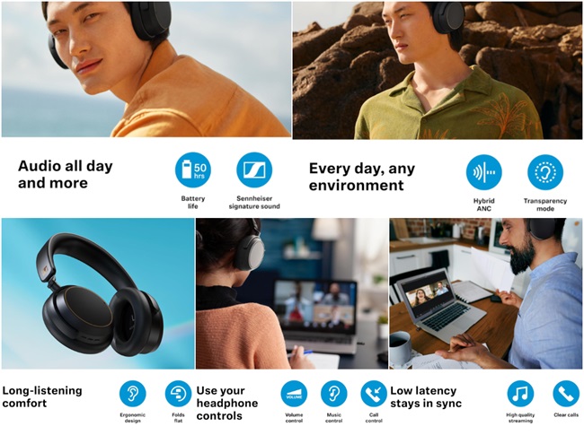 Sennheiser ACCENTUM Wireless SE Specs