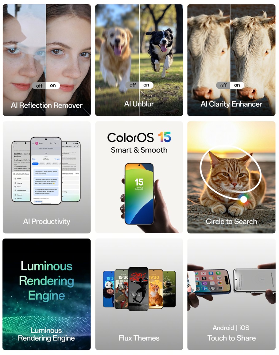 ColorOS 15 Global Features