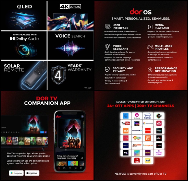 Dor OS and Dor TV Specs