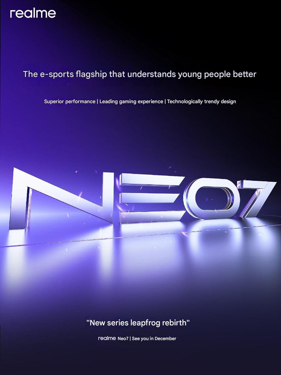 realme Neo 7 Series China December 2 24 Teaser