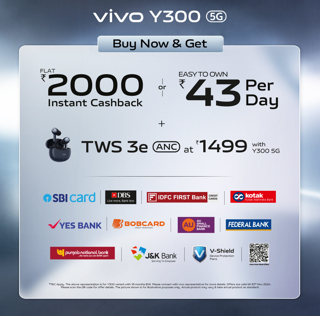 vivo Y300 India launch offers