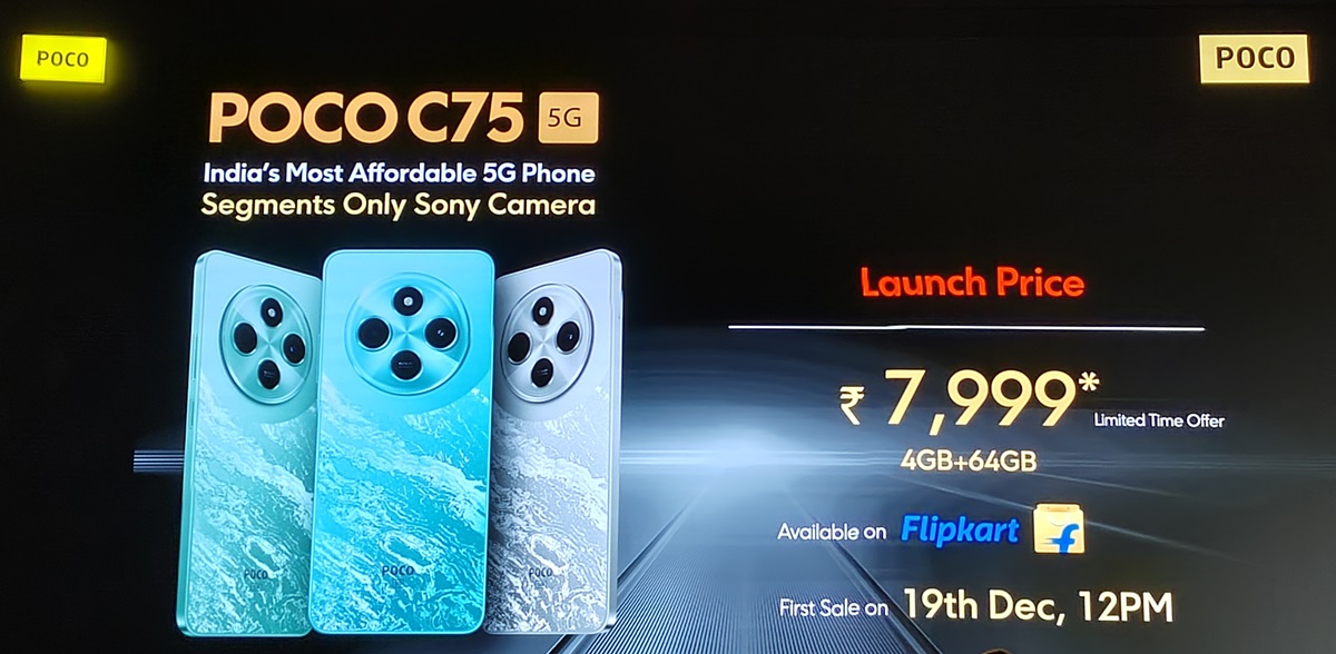 POCO C75 5G Price