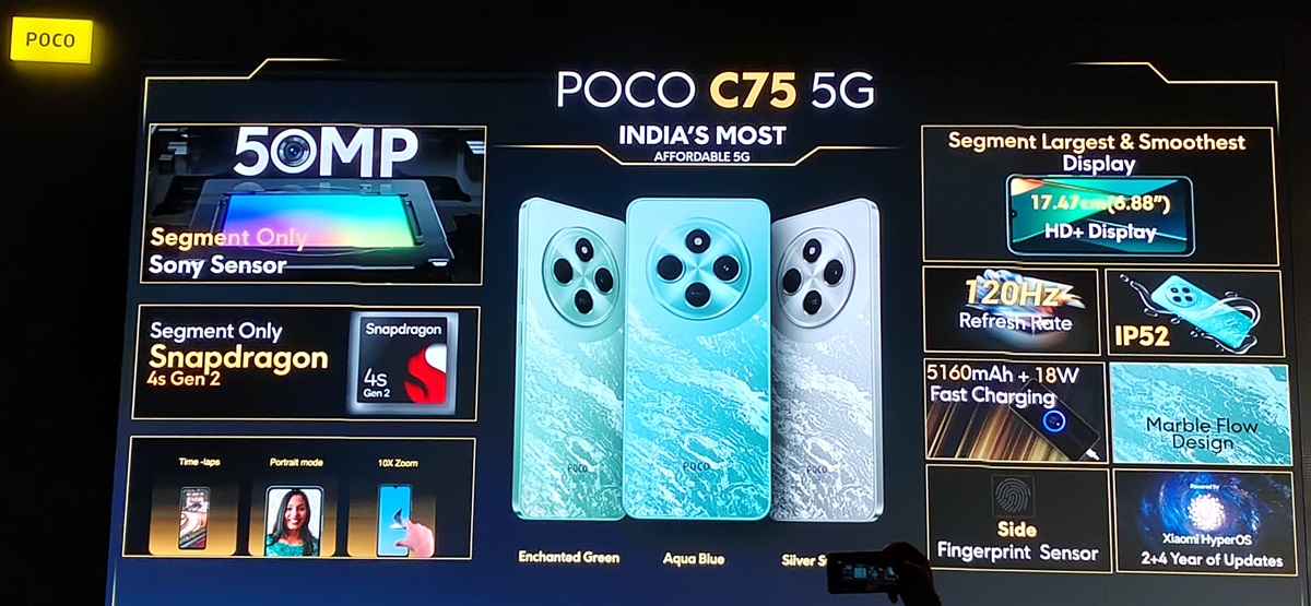 POCO C75 5G features