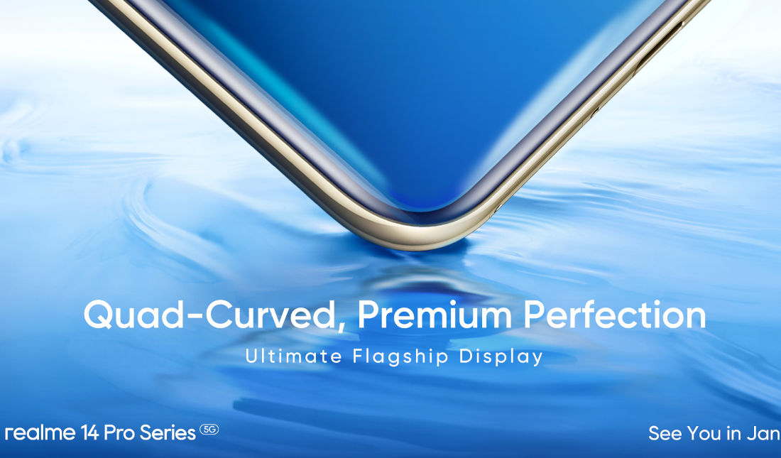 realme 14 Pro series quad curved display