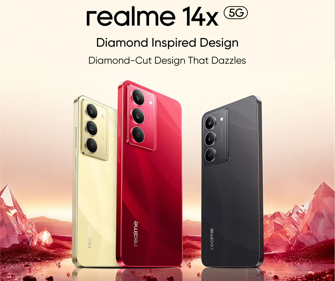 realme 14x 5G design