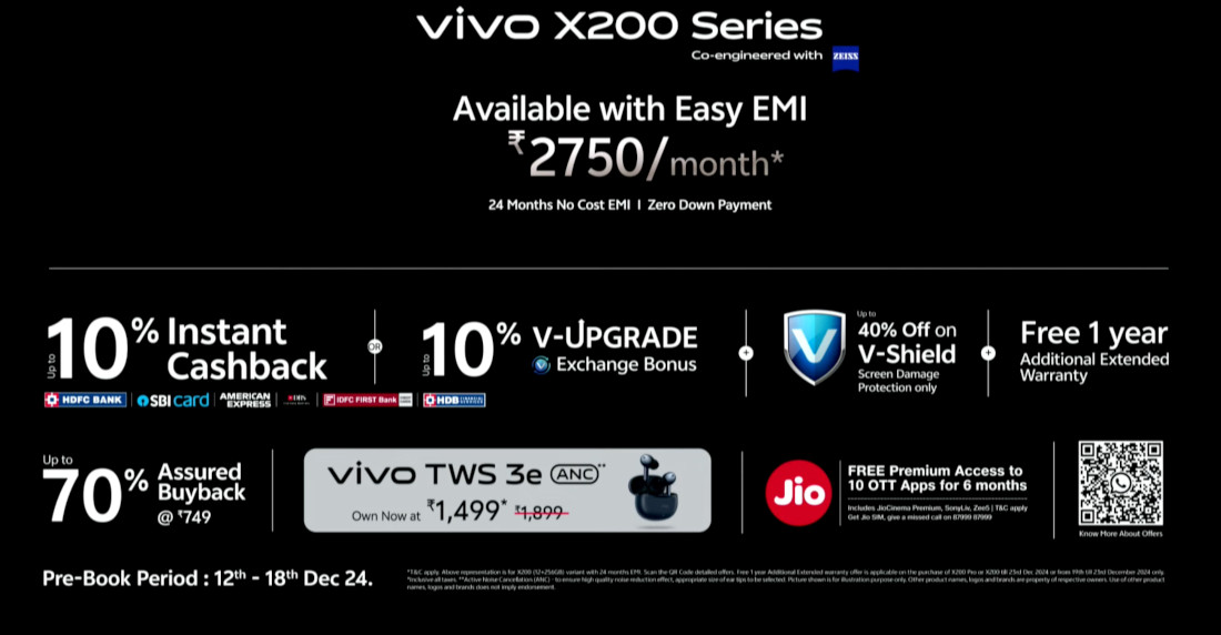 vivo X200 series offline offers 1