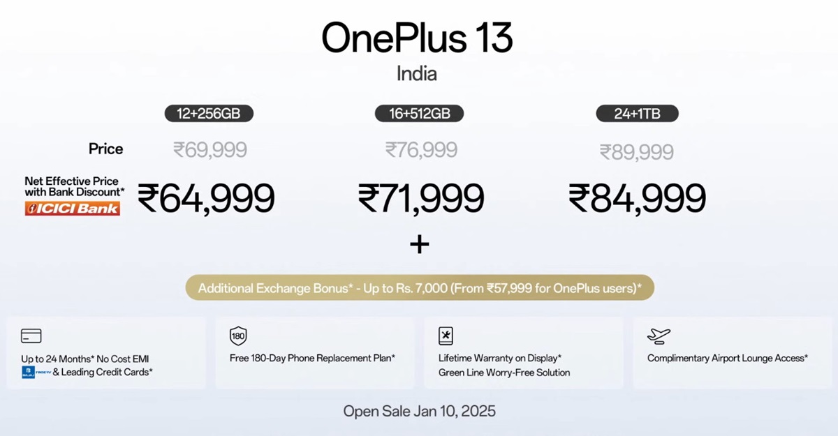 OnePlus 13 India launch offers