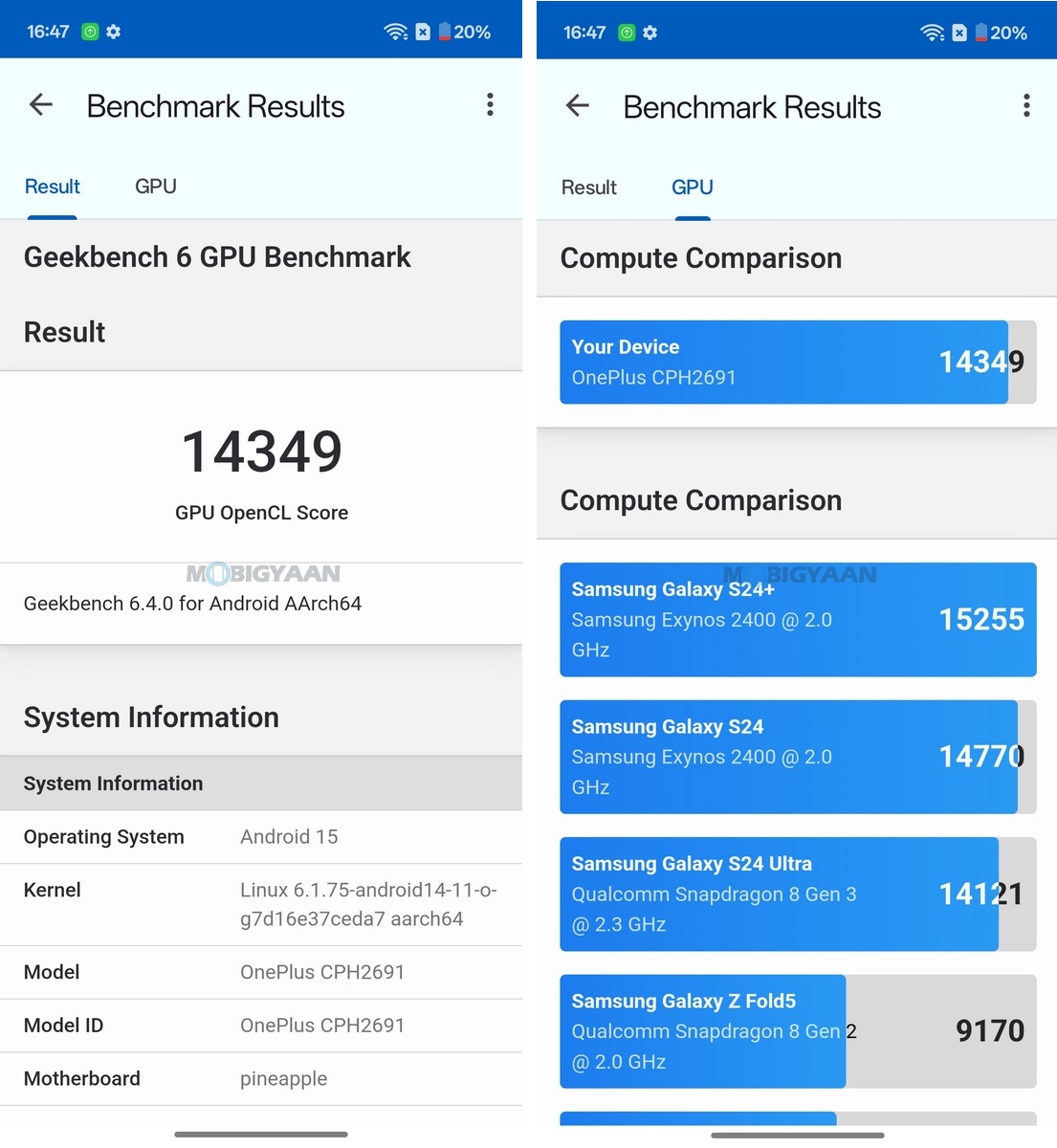 OnePlus 13R Review OxygenOS 14 Geekbench Benchmarks