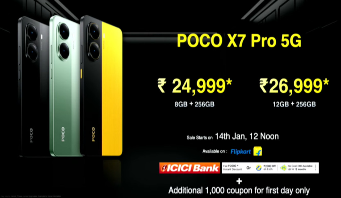 POCO X7 Pro India launch offer