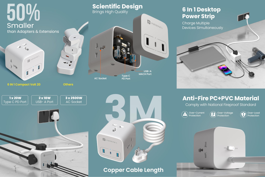 Portronics Volt 20 features