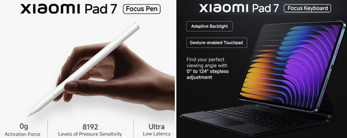 Xiaomi Pad 7 Focus Pen Focus Keyboard India