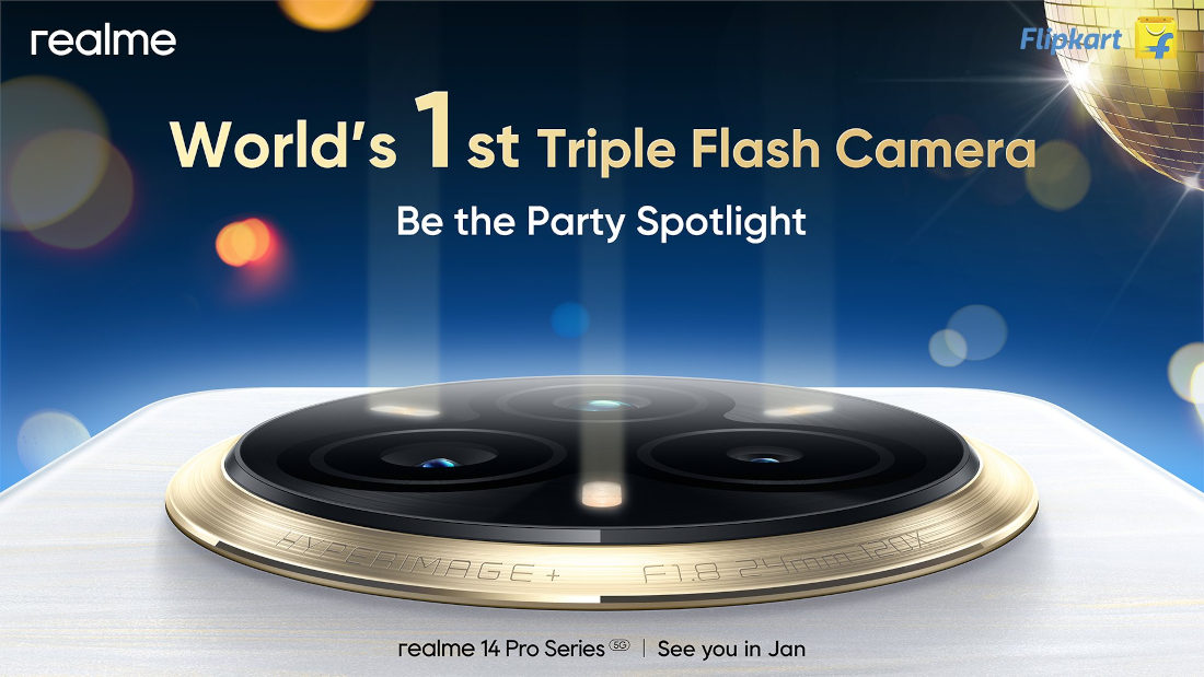 realme 14 Pro triple flash camera