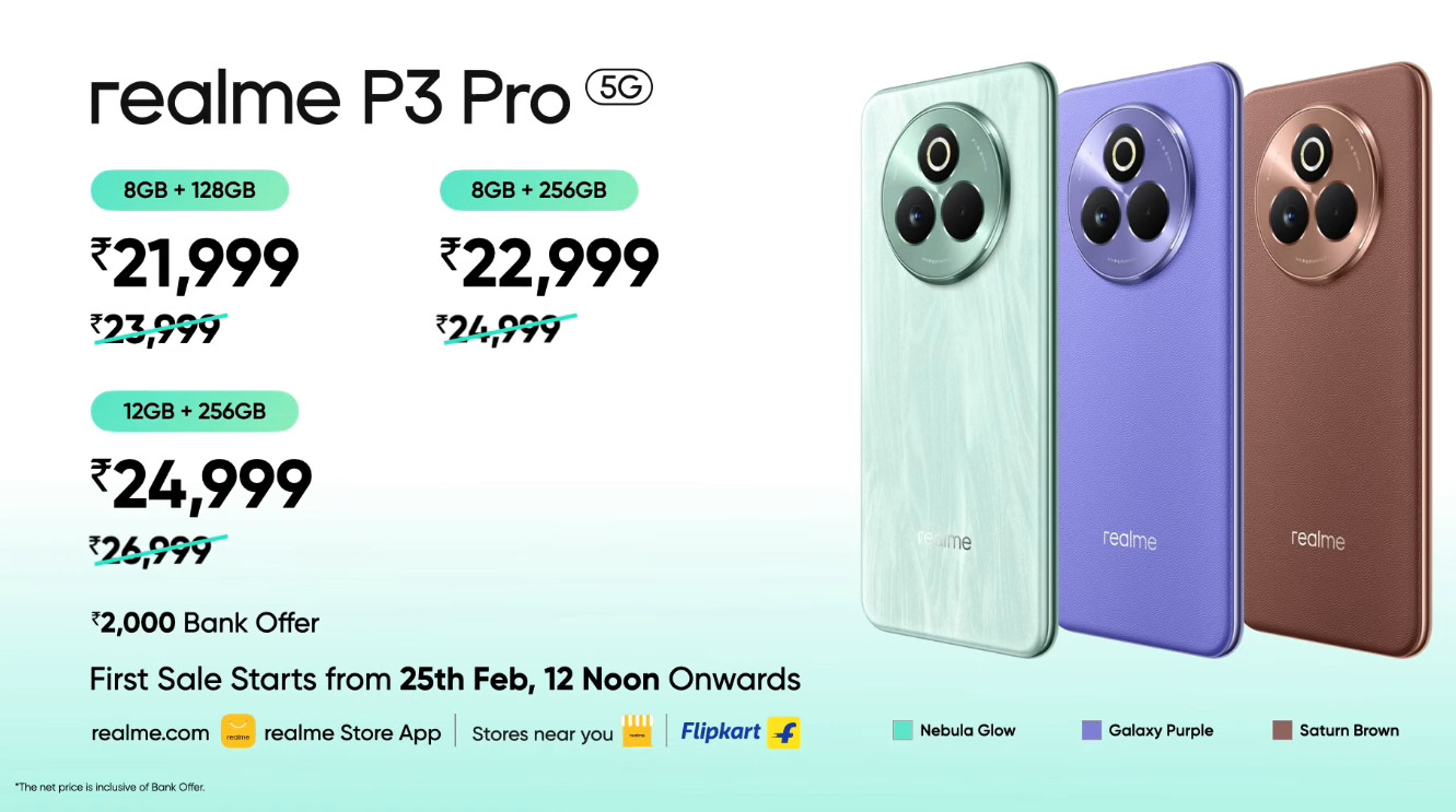 realme P3 Pro launch offers 1