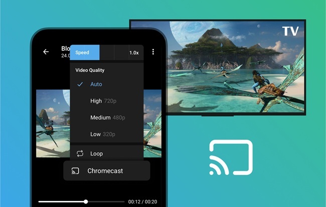 Telegram Stream to Chromecast on Android