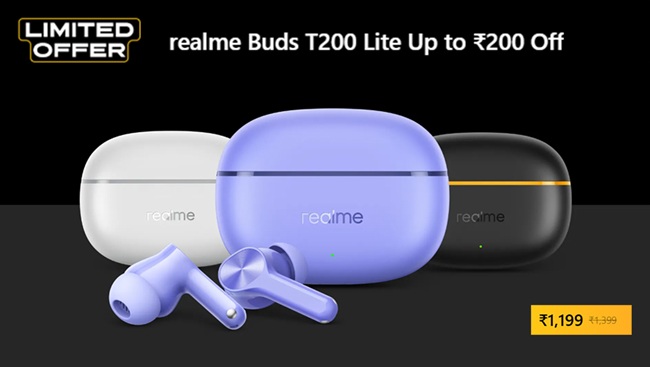 realme Buds T200 Lite offer price